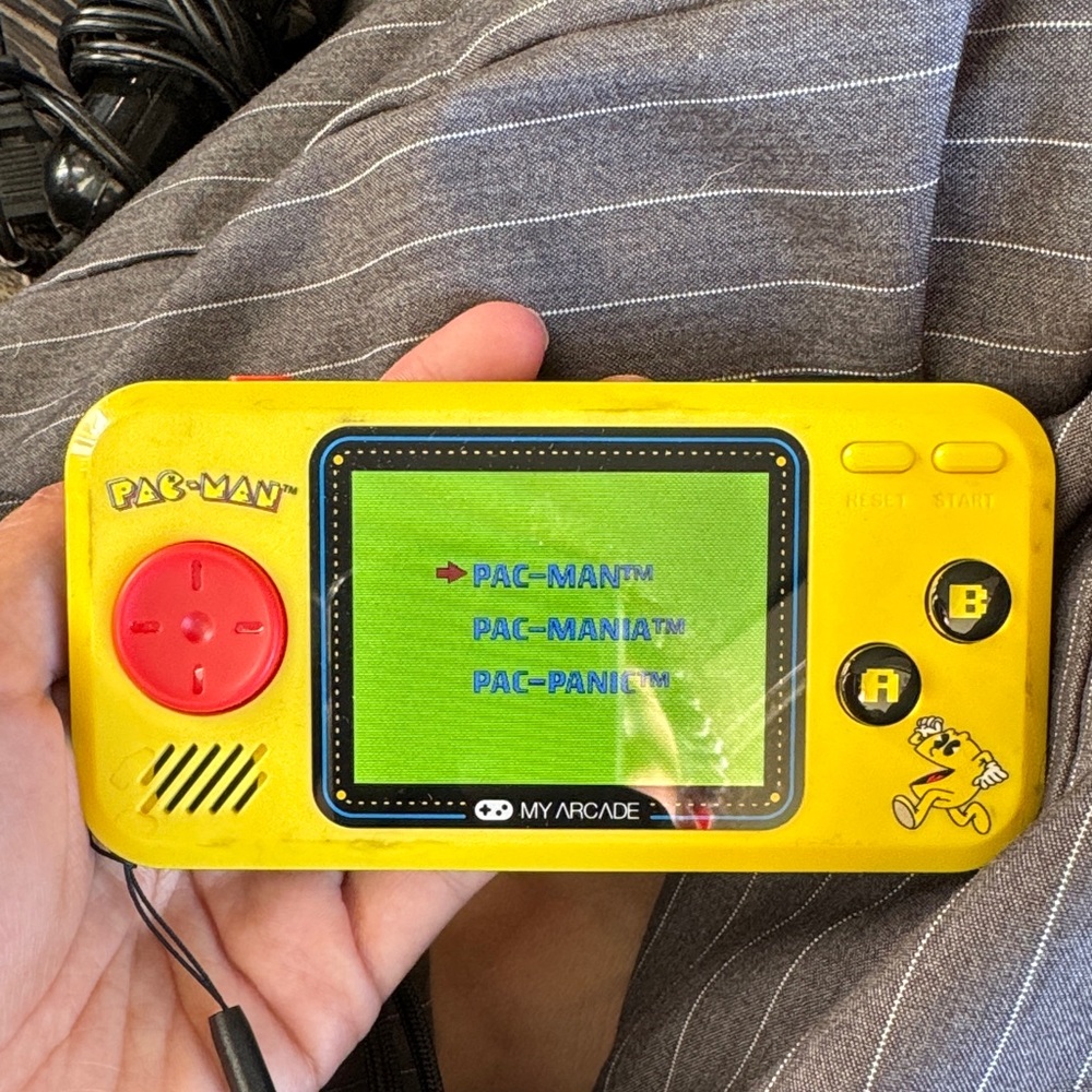 Arcade Yellow Retro Handheld Console